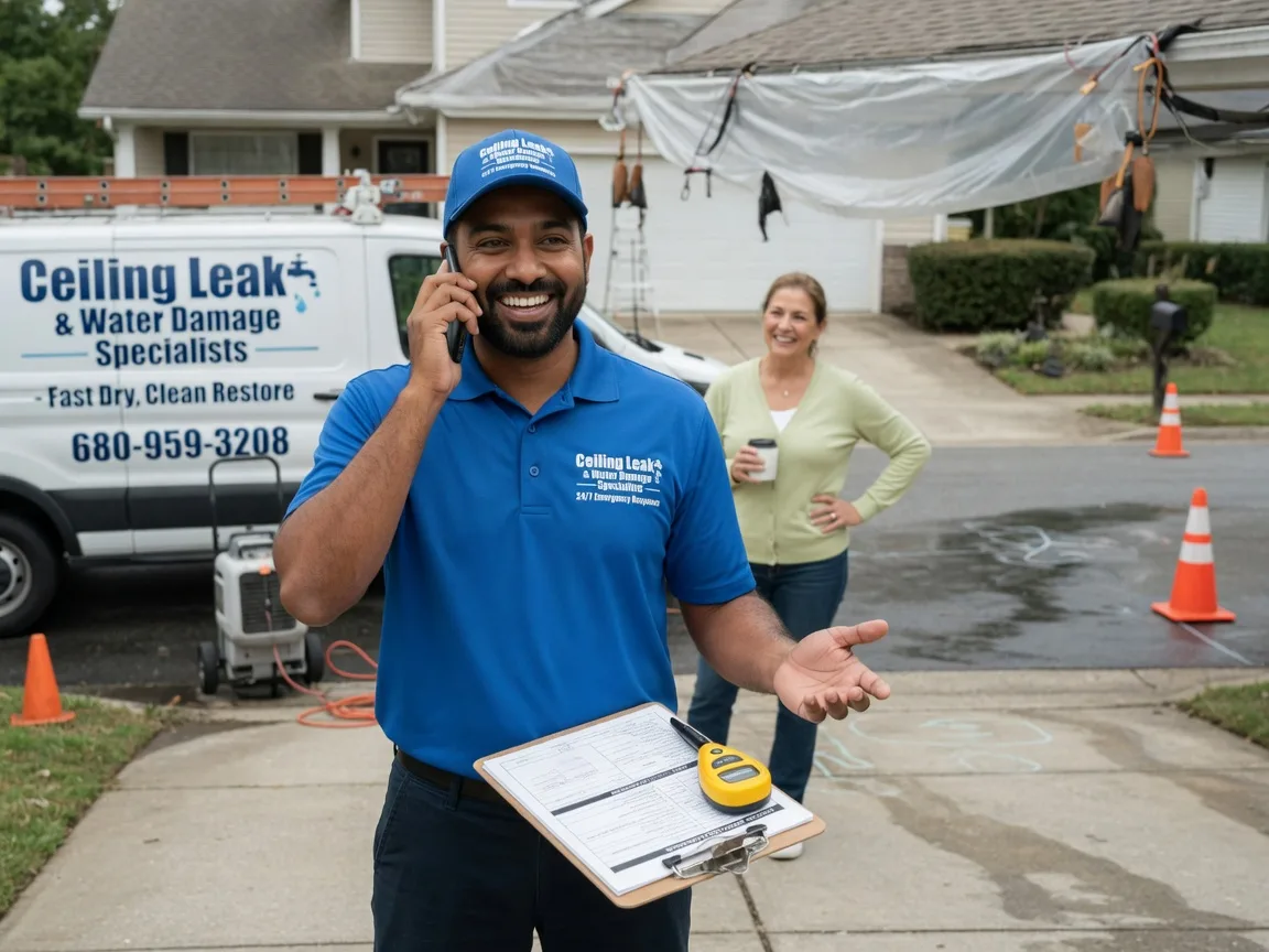 Ceiling Leak Cleanup Bone Gap, IL FAQs